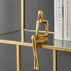 Light Luxury Human Body Art Ornament Decorate Abstract Resin Creative Golden Arts And Crafts Home Office Business Originality