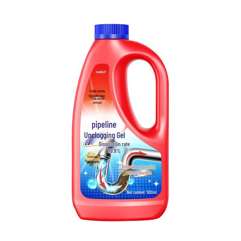 Haibusen Pipe Dredging Gel: Powerful Hair Decomposition & Deodorization for Toilets and Bathrooms