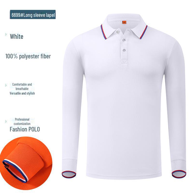 Polo Shirt with Custom Logo, Long-Sleeve, Autumn/Winter, Cultural Ad Shirt
