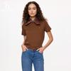 HAZZYS Women's Embroidered Logo Short Sleeve T-Shirt