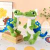 Dinosaurier-Stofftier mit kurzem Plüsch und großen Augen für Kinder und Sammler
