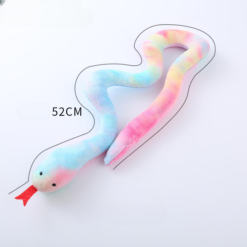 Catnip Toy Interactive Toy Plush Cat Toy Gluttonous Snake Bite-Resistant Molar Interactive Toy Gift For Cat Pet Accessories