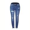 Women's Denim Classic Versatile High Waist Fashionable Trousers