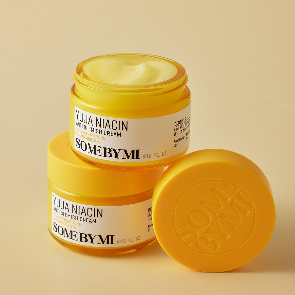 Some By Mi Yuja Niacin Anti-Blemish Cream – Brightening & Blemish Care with Yuja Extract, Korean