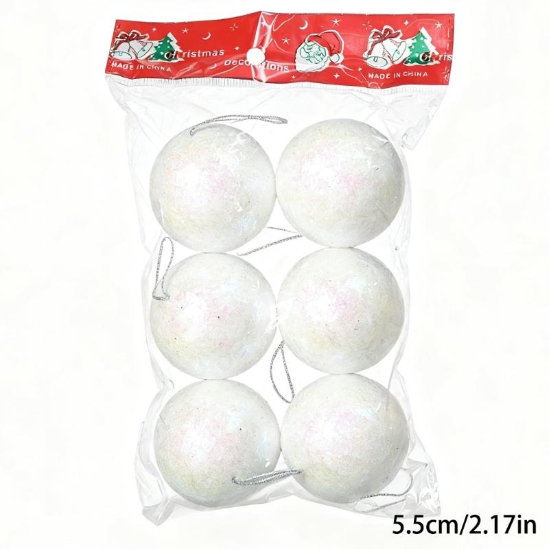 Christmas Decoration Ball, Christmas Sequins Foam Ball. Suitable for Holiday Celebrations and Christmas Tree Decorations