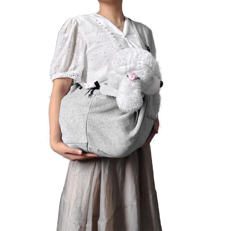 High-End Lightweight Crossbody Pet Bag: Multi-Season Large Capacity Portable Backpack for Dogs and Cats