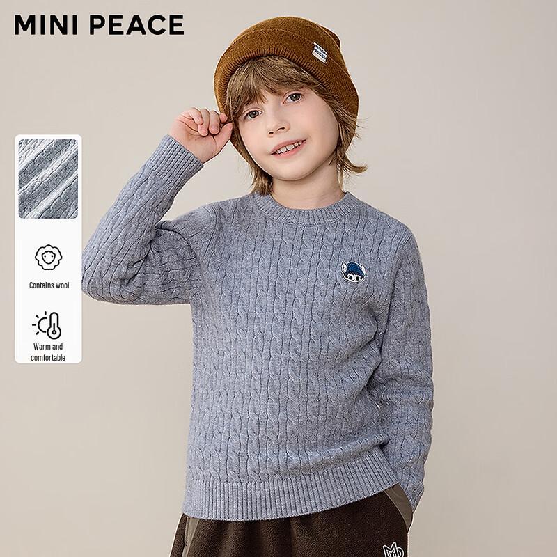 MiniPeace Peacebird Kids' New Winter Girls' Pullover Sweater FBEBF412H