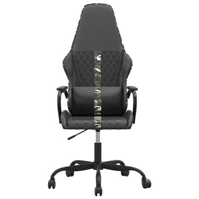 Gaming Chair Black and Camouflage Faux Leather