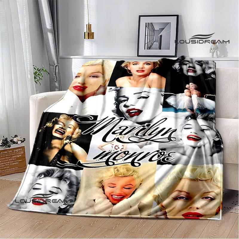 Marilyn Monroe Printed blankets picnic blanket Warm Flannel blankets Soft and comfortable blanket bed linings Birthday Gift