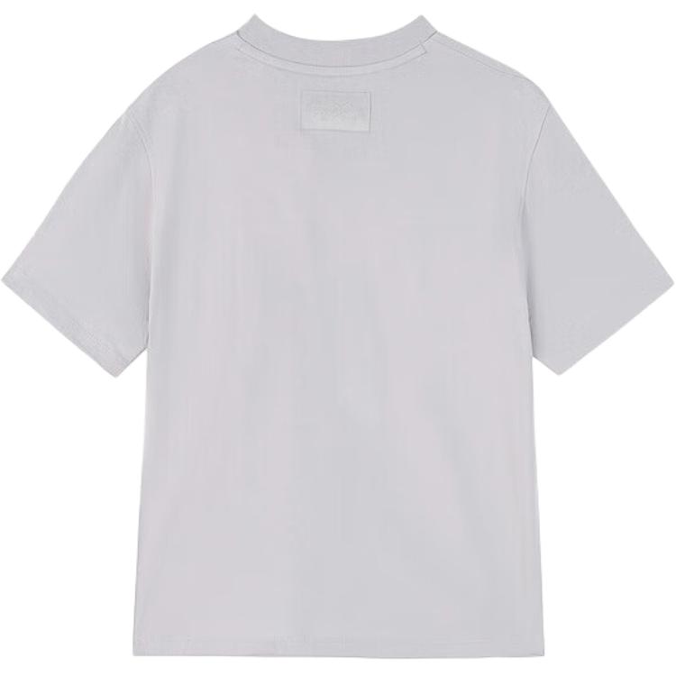 Li Ning CF Comfort Casual Simple Loose Letter Breathable Versatile Round Neck Short Sleeve T-Shirt Women T-Shirts Brick-Gray ATSV194-1