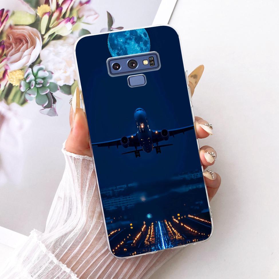Transparent Cover For Samsung Note9 Case Cute Fashion Butterfly Funny Painted Casing For Samsung Galaxy Note9 SM-N960F SM-N9600