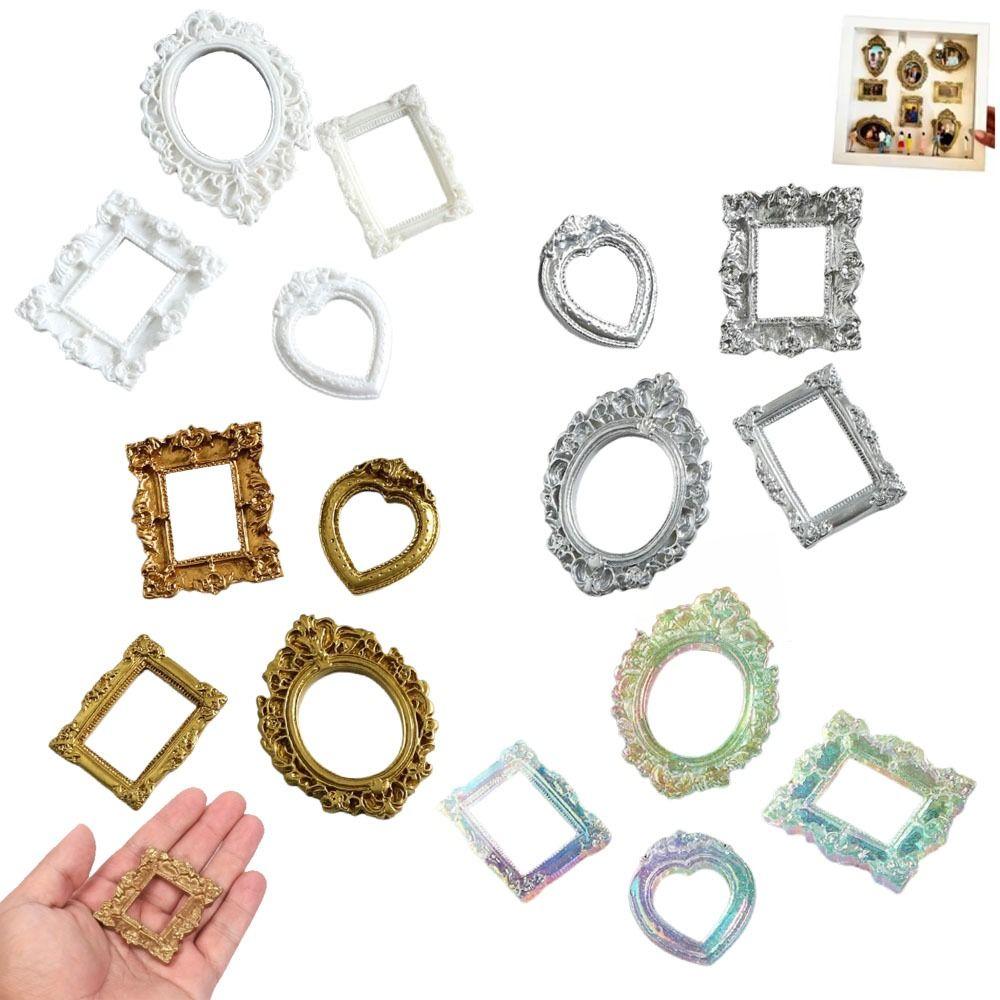 Creative Resin DIY Shadow Box Frame Gold DIY Mini Photo Frames Memory Display Frames Home Decor
