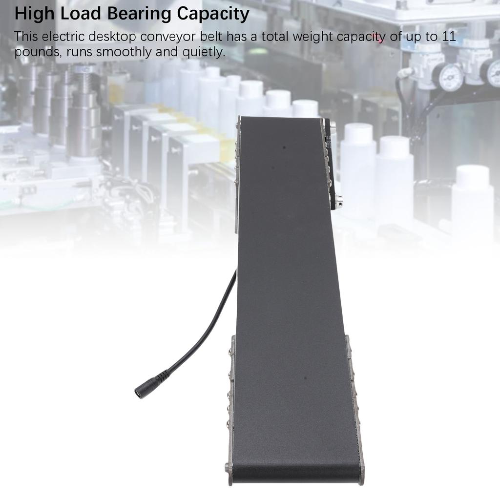 Desktop Conveyor Belt 10x50cm 0-167RPM Adjustable Single Way Electric Small Conveyor Belt with Speed Controller Desktop Conveyor