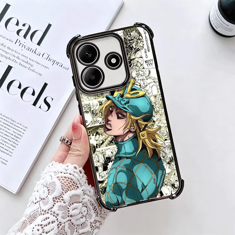 JoJo Adventure Dio Diego Brando Soft Phone Case For Xiaomi Redmi Note 14 15 Pro Plus 13 12 11S 11T 5G 10 9S 9 Plating Anti-Fall