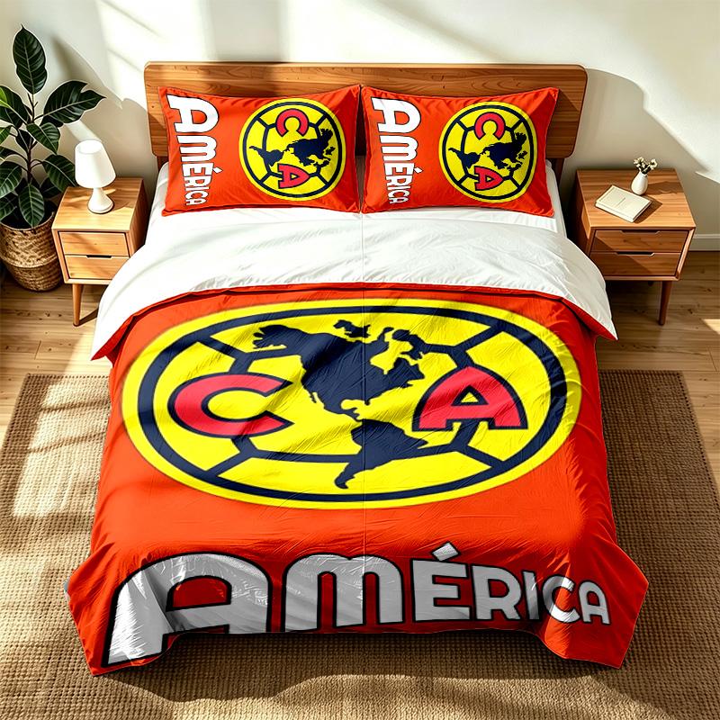Club America (1) 3pc set suitable for master bedrooms soft and comfortable an ideal gift for family and friends Includes one duvet cover and two pillo