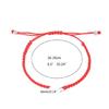 DIY Handwoven Semifinished Red Rope Bracelet Jade Thread Knitted Wrist Bangle