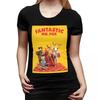 Fantastische Mr. Fox Filmplakat T-Shirt für Damen Rundhals Streetwear T-Shirts Damen Kurzarm Sommerkleidung Tops