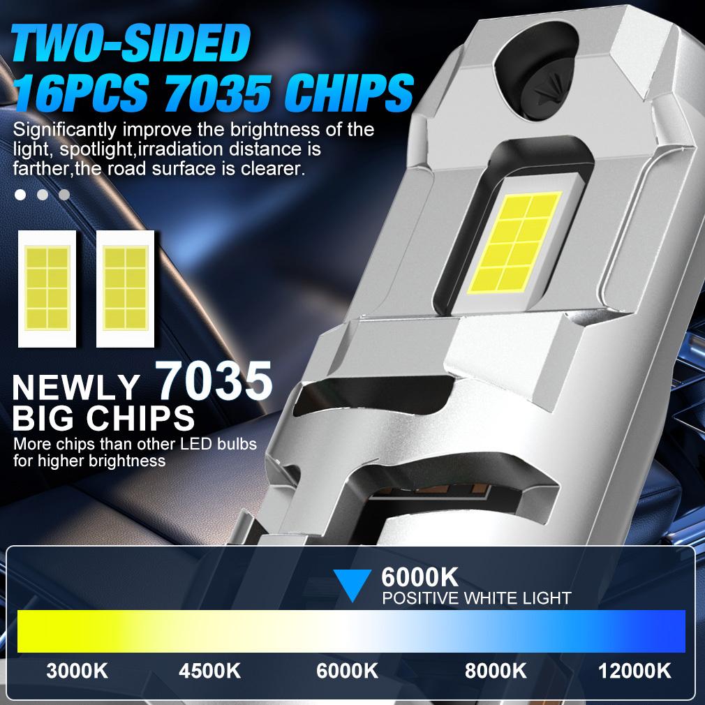 2 buc H7 LED Far Canbus Becuri Mini Wireless 30000LM 80W 6000K CSP pentru Far Auto Lămpi Auto Turbo Automobil Plug&Play Lumină de Ceață 12V