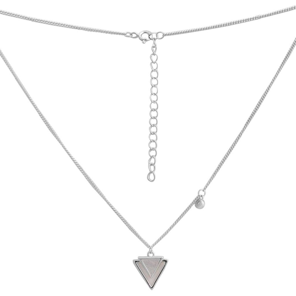 Серебряное колье с натуральным перламутром, вес изделия 3,33 гр (2186496)