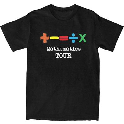 The Mathematics Tour T-Shirt Beach Ed Sheeran Vintage T-Shirts Cotton Hip Hop Tshirt For Men Short Sleeves Casual Tees