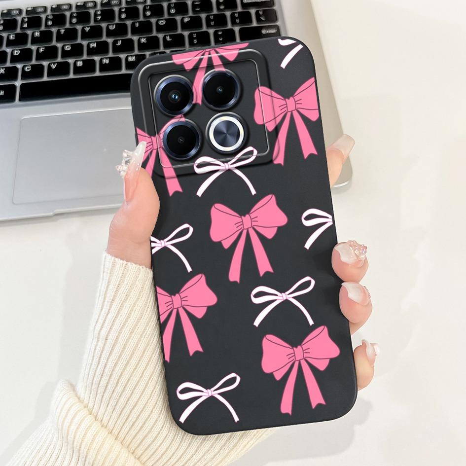 For Infinix Note 40 5G Case Cartoon Rabbit Flower Anti Slip Bumper Soft Silicone Cover For Infinix Note40 X6852 X6851 Phone Case