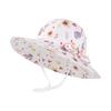 Baby Girl Sun Hat Summer Beach Hats Toddler Infant with Wide Brim Strap Outdoor Bucket Hat