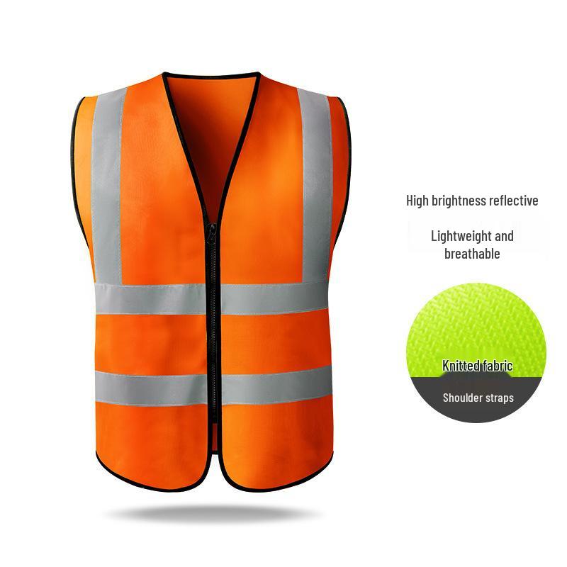 Hersteller-Sicherheitsweste mit mehreren Taschen und Reflektoren für Bau, Reinigung und Transport