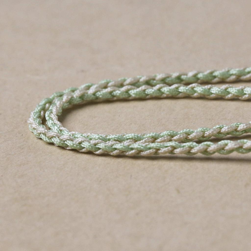 Handmade Woven Ruyi Jadeite Pendant Necklace with Four-Strand Cord