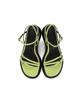 Circle Strap Platform Sandals (Lime)