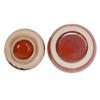 Set of 5 Mini Red and White Condiment Containers diameter x 110cc capacity up to the Made in [7cm 6.5cm height, cut, Japan]