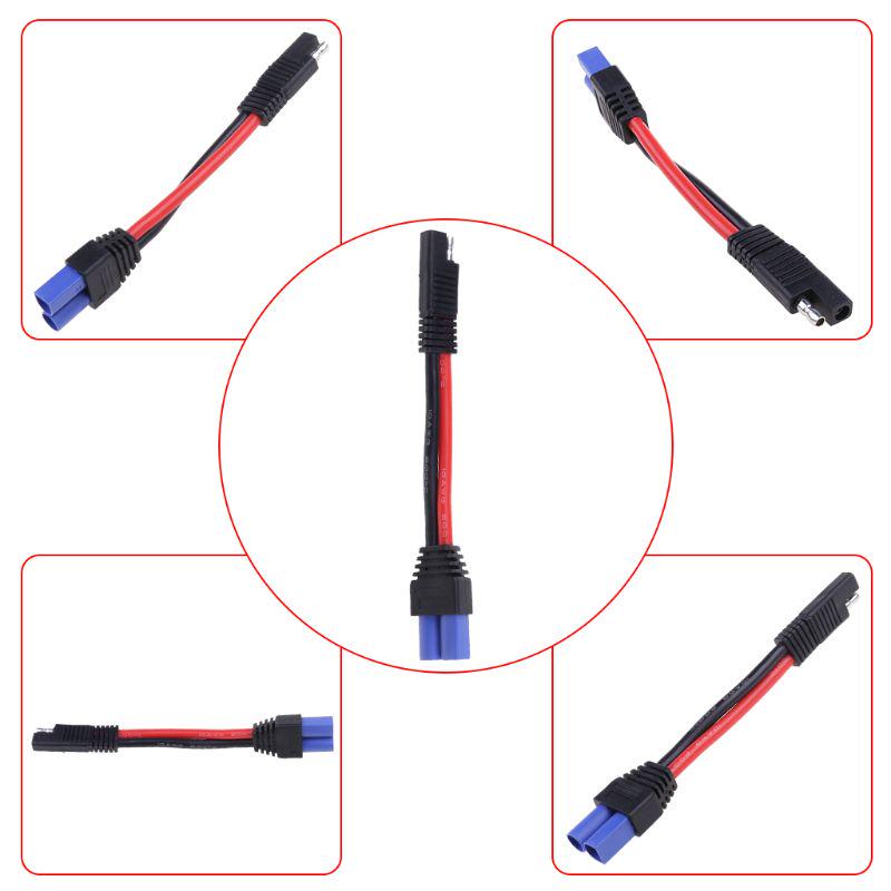 10 AWG SAE To EC5 Plug Connector To SAE Power Adapter Cable Wire Plug Connector