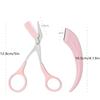 3pcs Eyebrow Trimming Set Curved Eyebrow Scissors With Grooming Tools Creating Perfect Eyebrows