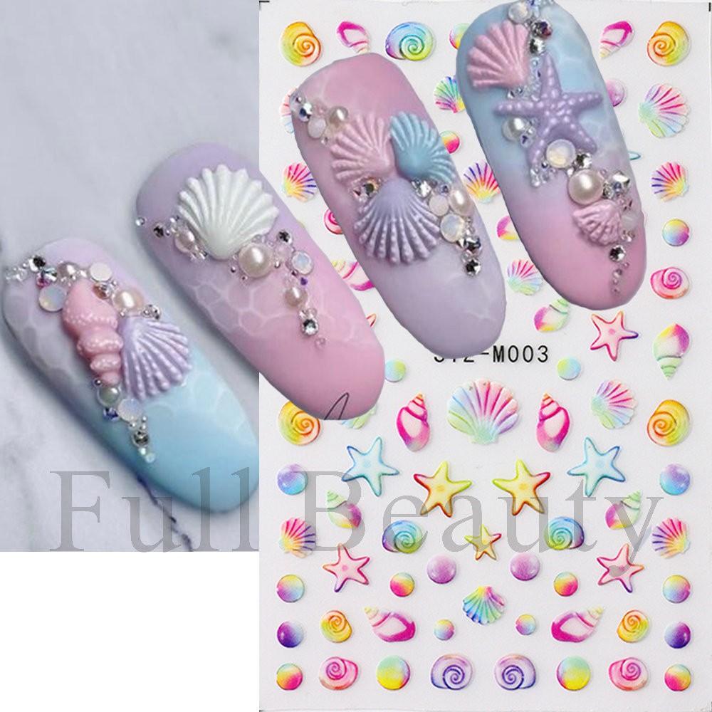 1PC Instagram-worthy Miniature Cartoon Aurora Ribbon Bow Nail Sticker, Nail Art Sticker, Holiday Gift