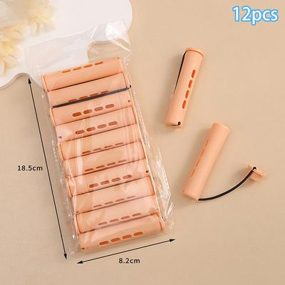 12Pcs Hair Perm Rods Short Cold Wave Rods Hair Curler No Heat Perming Rods Hair Curling Rollers Curlers Curling Hair Tools