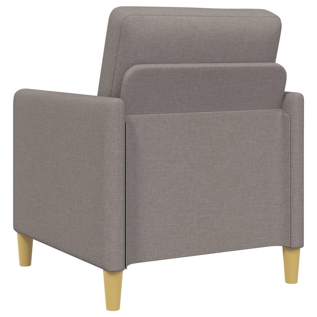 Storage Sofa Set 2 pcs Taupe Polyester