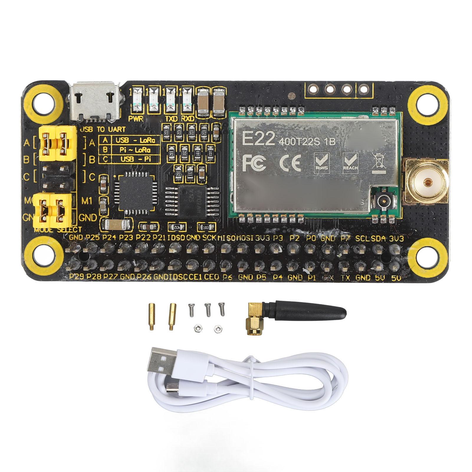 

AM 020 LoRa HAT SX1268 Board 433MHz 470MHz 868MHz 915MHz 5km Wireless Module with UART Interface