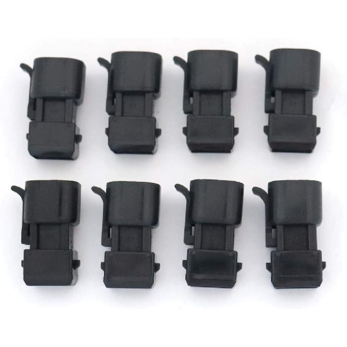 FainWan 8pcs Fuel Injector Adapter Connector Kit Replacement Compatible with EV1 to USCAR EV6 & EV14 Che-vy LS1 LS2 LS3