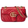 GG Marmont gesteppte Leder Mini-Schultertasche Rot Täglich Party Einkaufen 446744-DTDIT-6433