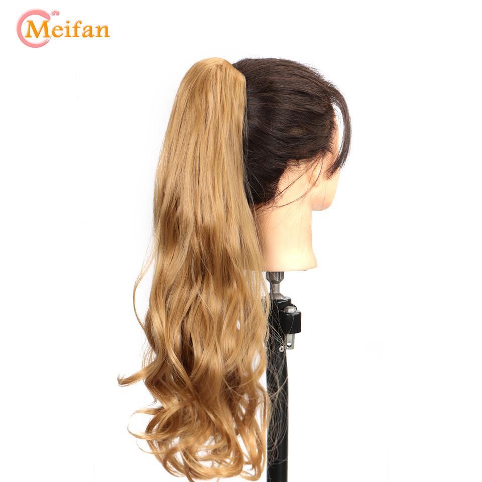 Synthetic Big Wavy Claw Clip On Ponytail Hair Extension For Women Pony Tail Hair Hairpiece Heat Resistant