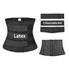 Drop Shipping 25 9 Latex Body Cincher Three Detachable Belt Flat Tummy Wrap Steel Bone Slimming Corset for Plus Sizes