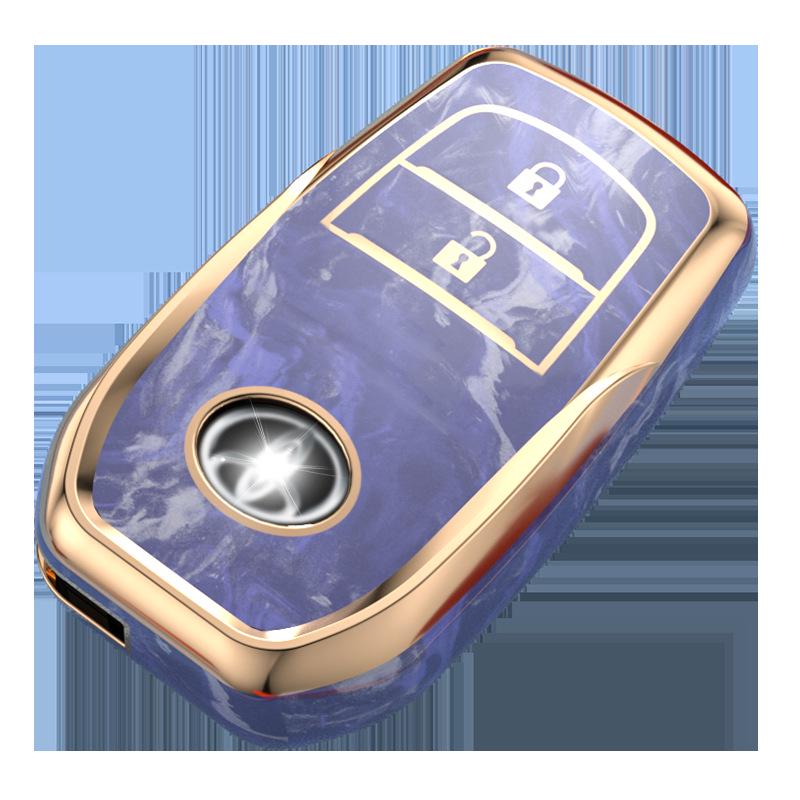 Toyota Autoschlüsselhülle für RAV4, Camry, Corolla, Levin, Highlander, Prado, Crown - Vollständig umschließend