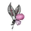 Spilla Tulipano da Donna alla Moda Decorazione Strass Spilla Fiore Elegante per Abito