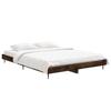VidaXL Cadre de lit chêne fumé 140x190 cm bois d'ingénierie 832282