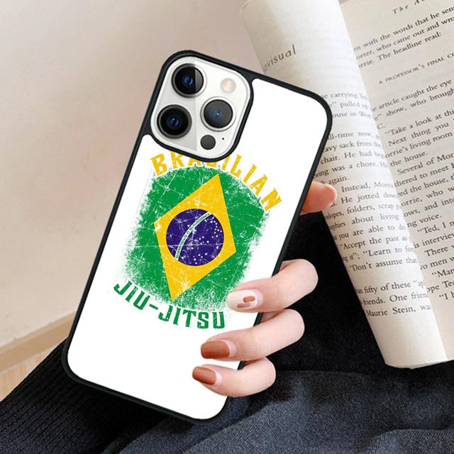 BJJ Brazilian Jiu Jitsu Art Phone Case Back Cover for iPhone 17 Air 16 15 14 13 11 12 Pro Max Plus Fundas Coque