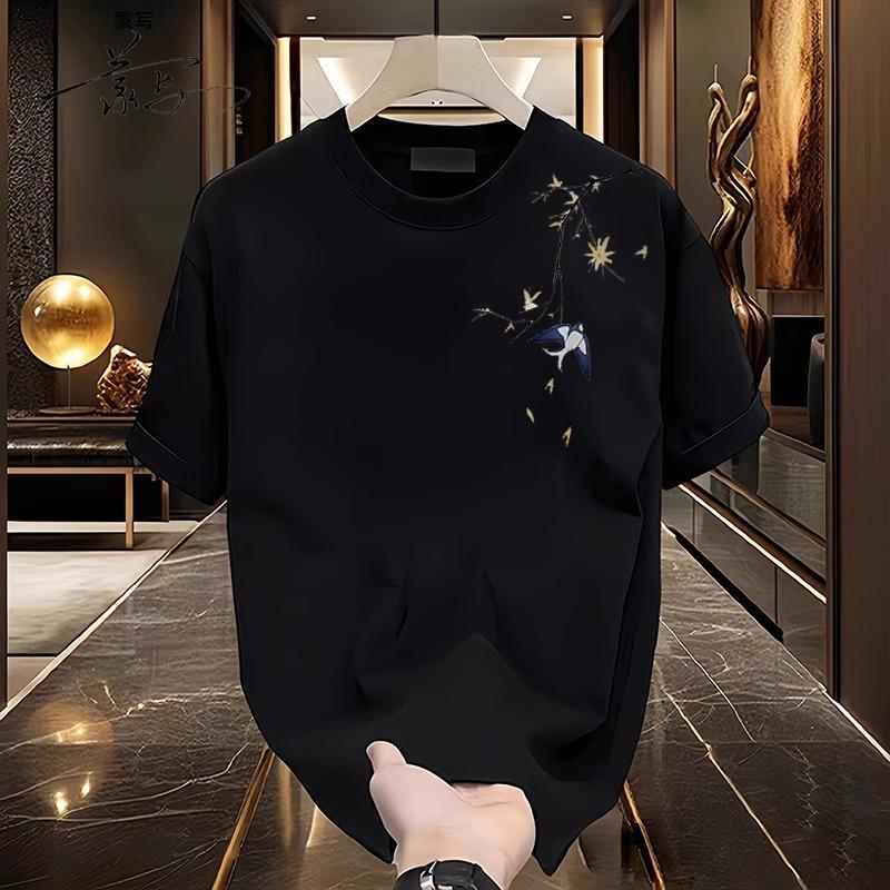 Couples Cotton T-Shirt Short Sleeve Black White Tops Breathable Comfortable Soft Casual Sport Tees