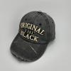 Ripped Embroidery Letter Baseball Cap Men'S And Women'S Shade Vintage Outdoor Street Cap
