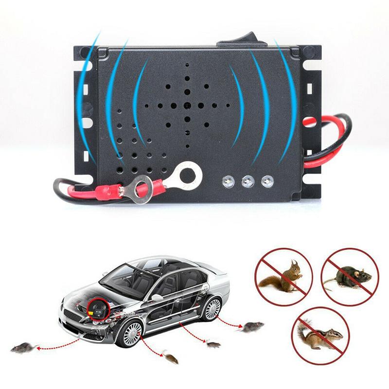 Electronic Rodent Control Device Vehicle Mounted Non-Toxic Ultrasonic Pest Control Device Vehicle Rodent Control Device as the picture