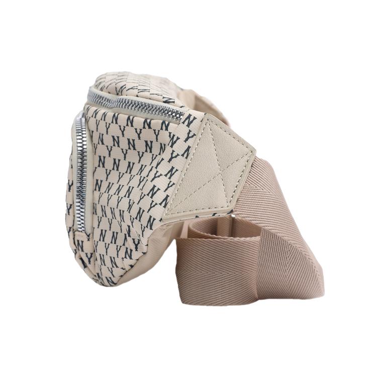 New MLB Monogram Collection Polyamide Crossbody Bag Sling Bag Fanny Pack Regular Unisex Ivory White 32BGC9941-50I