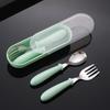 304 Stainless Steel Cartoon Spoon & Fork Set for Children - Baby Feeding Gift Cutlery