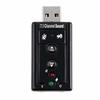 [PCATEC] Placa de Som Externa USB de 7.1 Canais Adaptador de Áudio - Adaptador de Placa de Som de Áudio USB Externa 7.1 Canais Virtuais 3D
